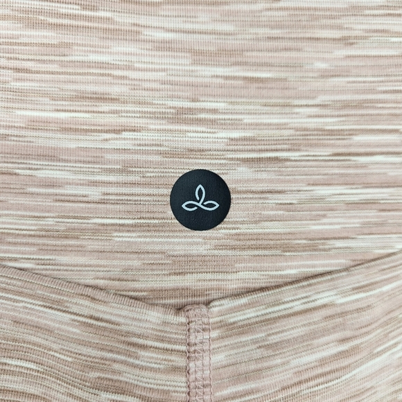 PrAna Blazing Star Athletic Leggings Autumn Stripe Mid Rise UV 50+ NWT Medium - Picture 6 of 10